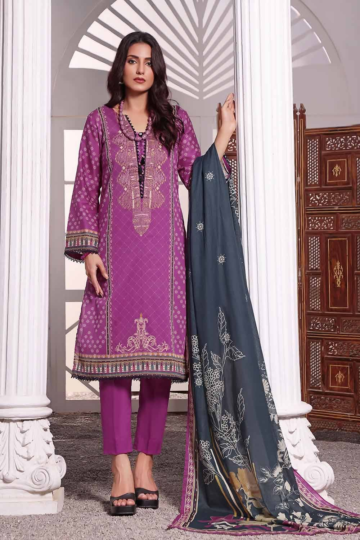 3PC Unstitched Lawn Digital Printed Suit CLP-22320